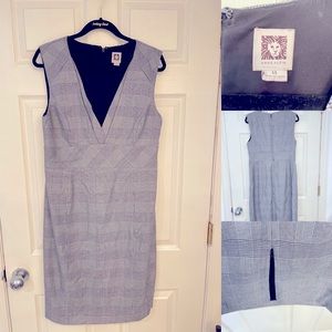 Chic Houndstooth Sheath Dress